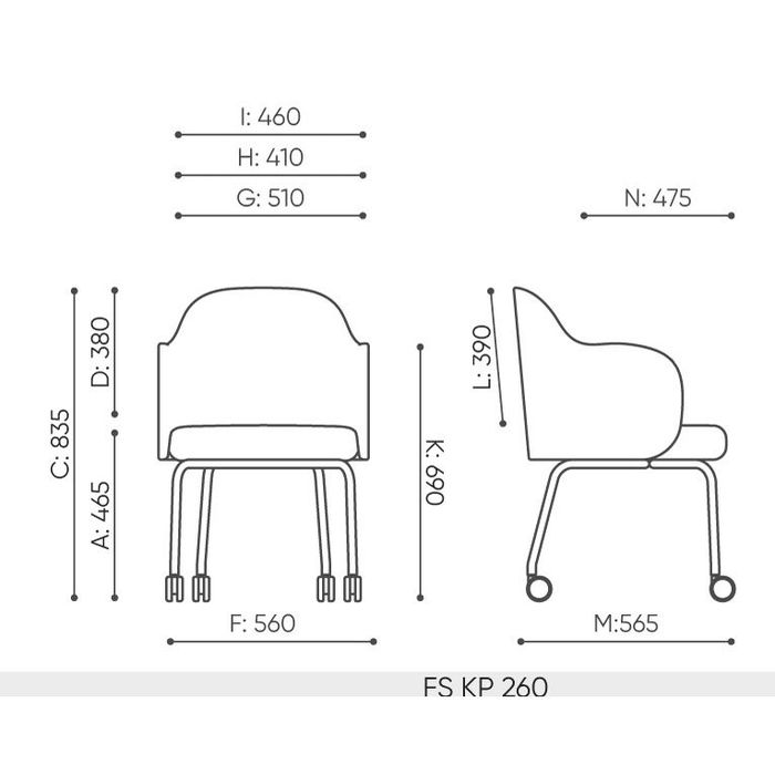 Fotel krzesło FLOS FS KP 260 Bejot