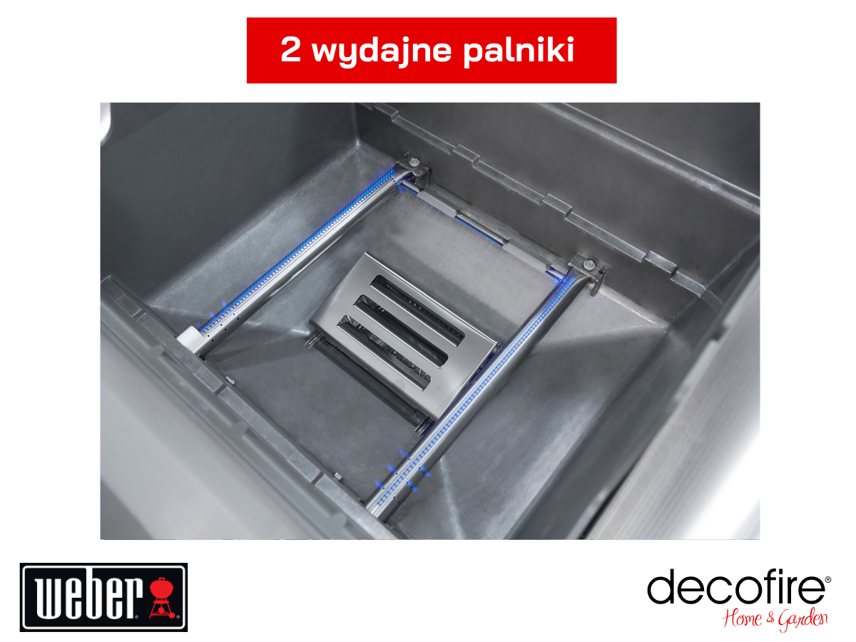 2 palniki w grillu gazowym Weber Spirit II E-220