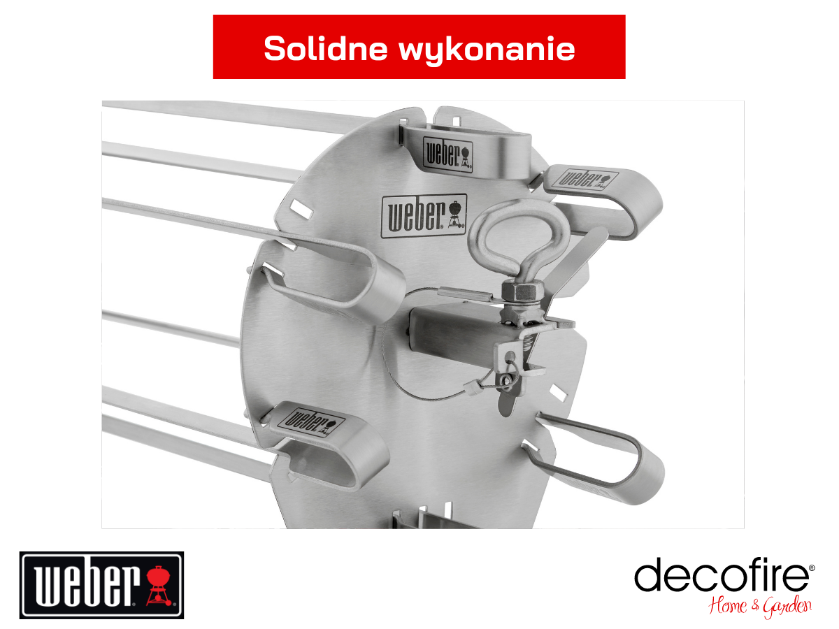 Zestaw szpadek do szaszłyków Weber CRAFTED ze stali nierdzewnej