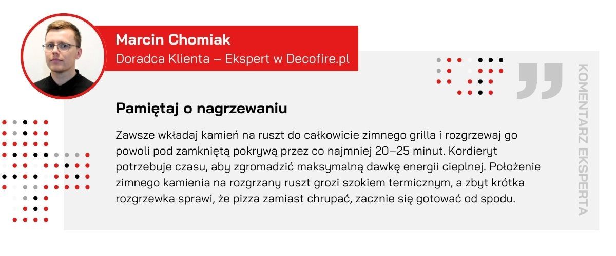 Kamień do pieczenia pizzy do serii eUrban Enders (2086) rada eksperta