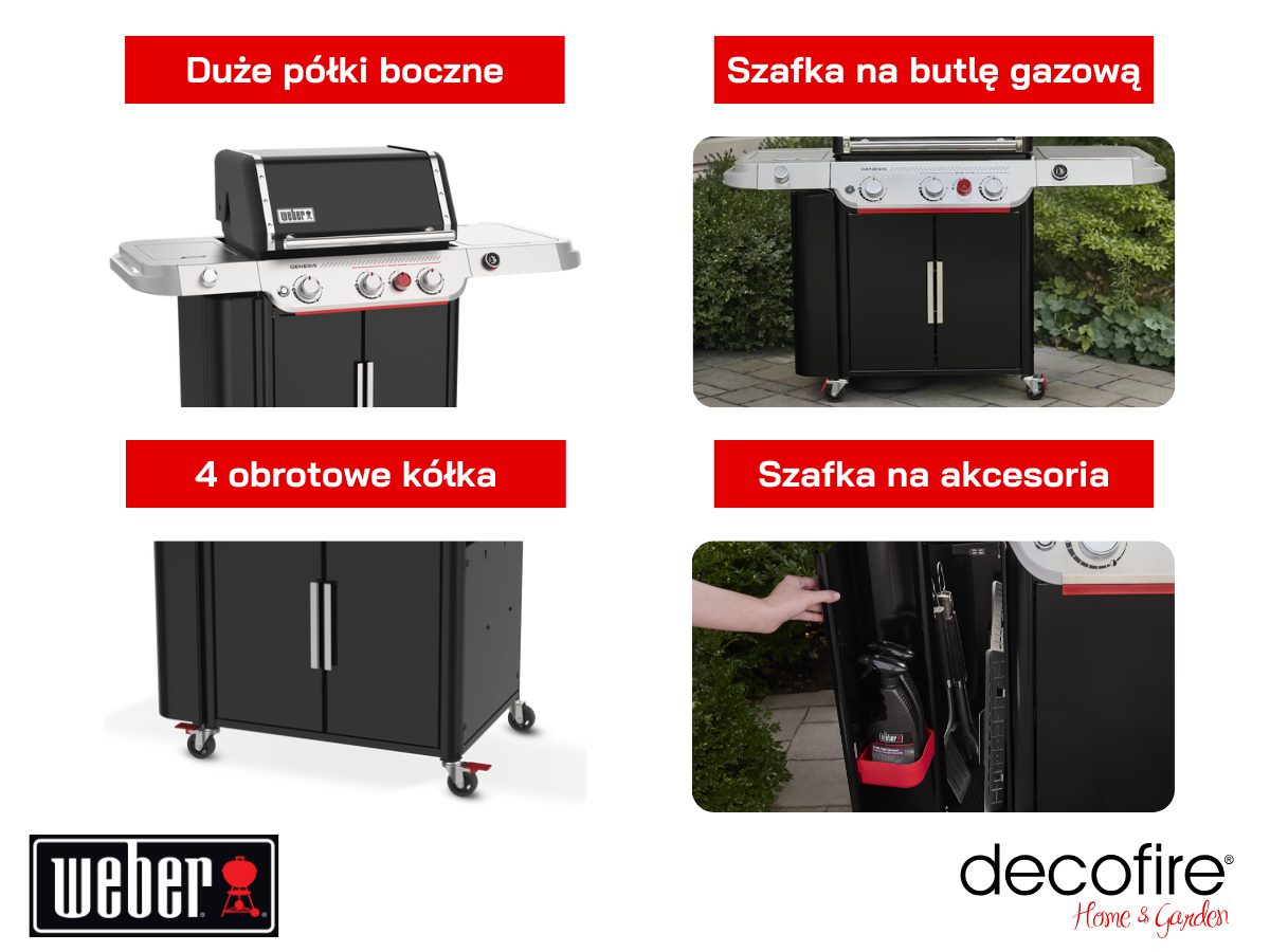 Dodatkowe udogodnienia w grillu gazowym Weber Genesis EPX-335W