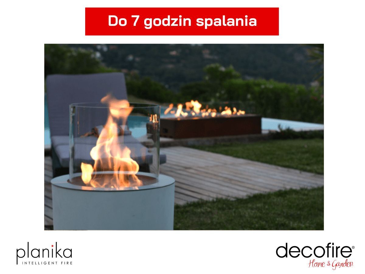 Biokominek Planika Jar Commerce – do 7 godzin spalania