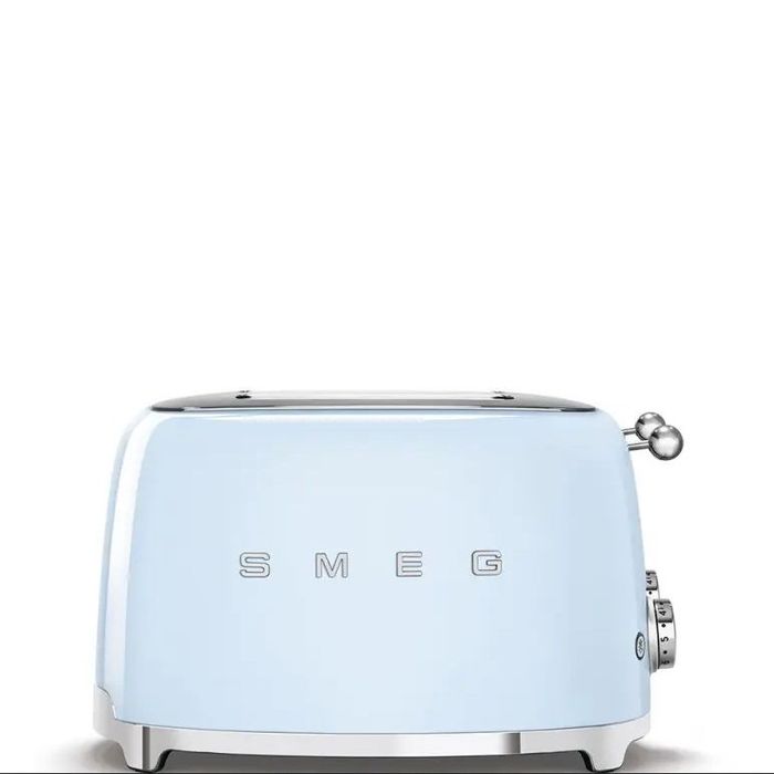 Toster na 4 kromki - 4 kieszenie Smeg Pastelowy błękit (TSF03PBEU)