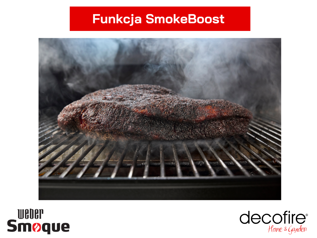 Wędzarka na pellet Weber Smoque – funkcja SmokeBoost