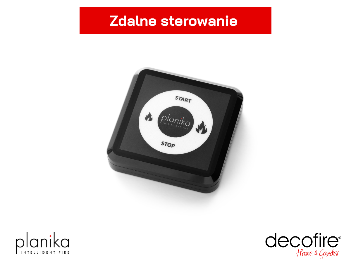 Zdalne sterowanie w biokominku Planika Polaris