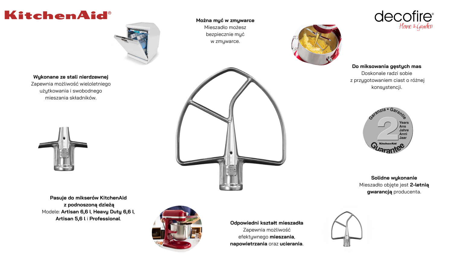 Mieszadło 7 INOX KitchenAid
