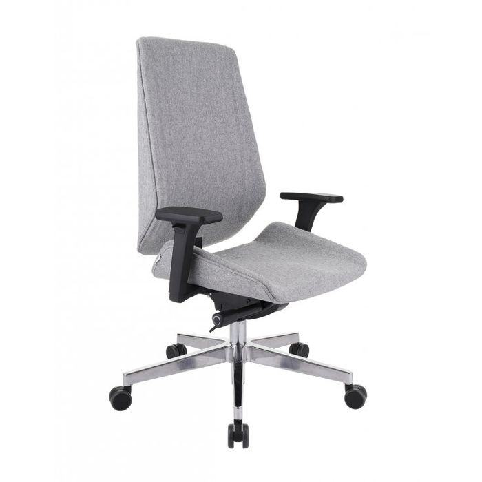 Grospol Fotel biurowy Moon chrome tkanina Strong - 8 kolorów