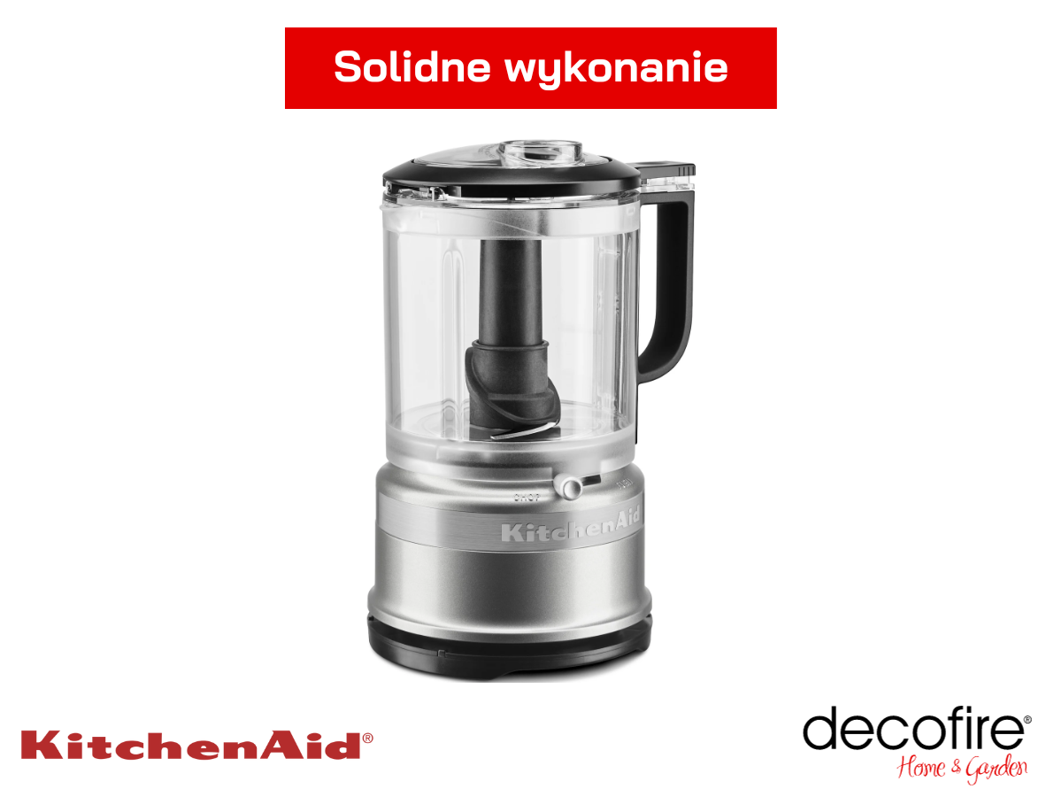 Solidne wykonanie malaksera MINI 1,1 l Contour Silver KitchenAid