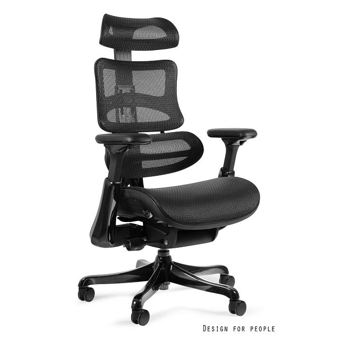 UNIQUE fotel biurowy Ergothrone black gun (CM-B37A-Q)
