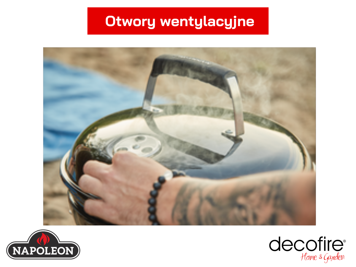 Regulowane otwory wentylacyjne grill Napoleon NK14