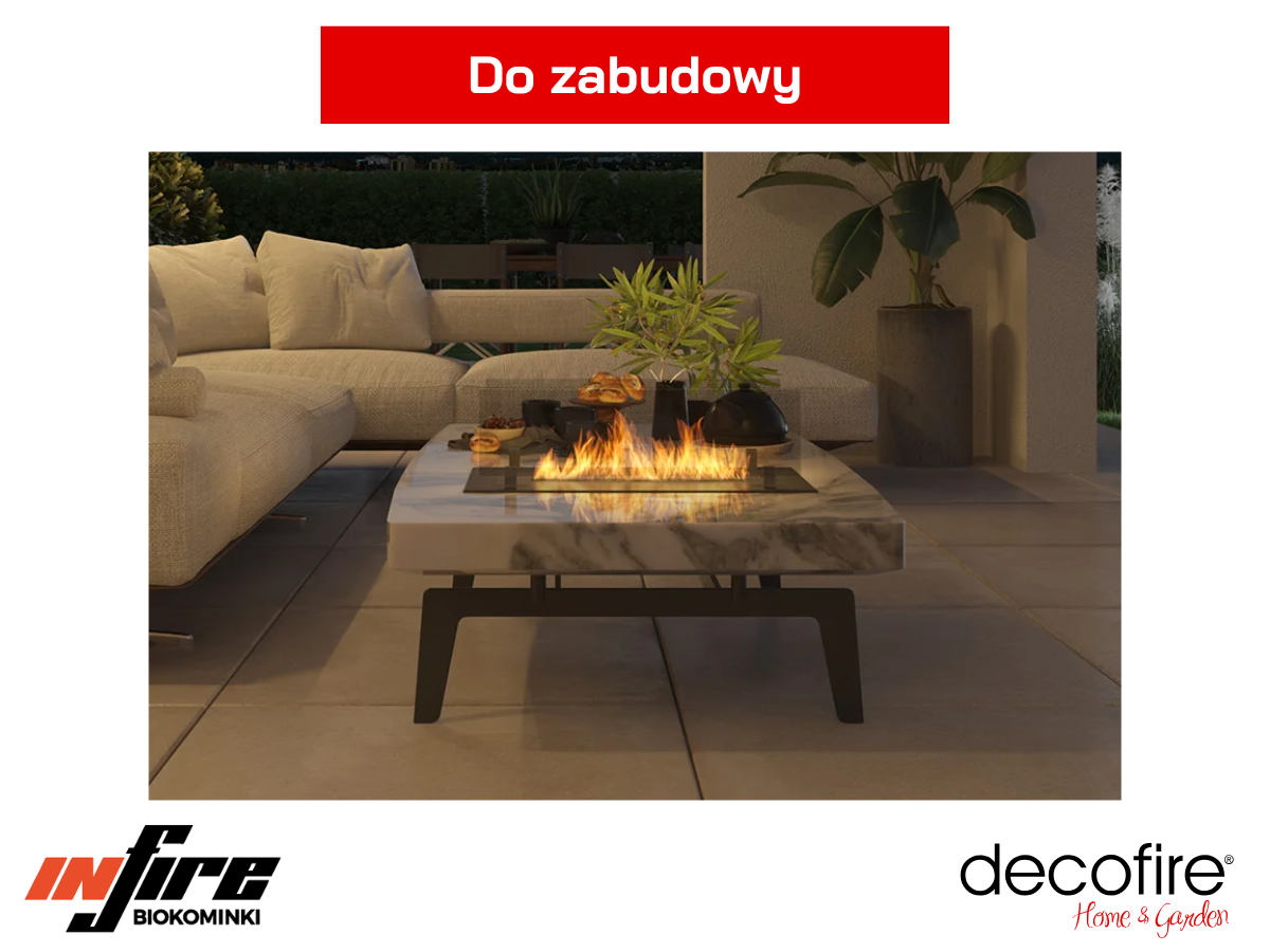 Wkład Infire INSERT Slim 800 – idealny do zabudowy