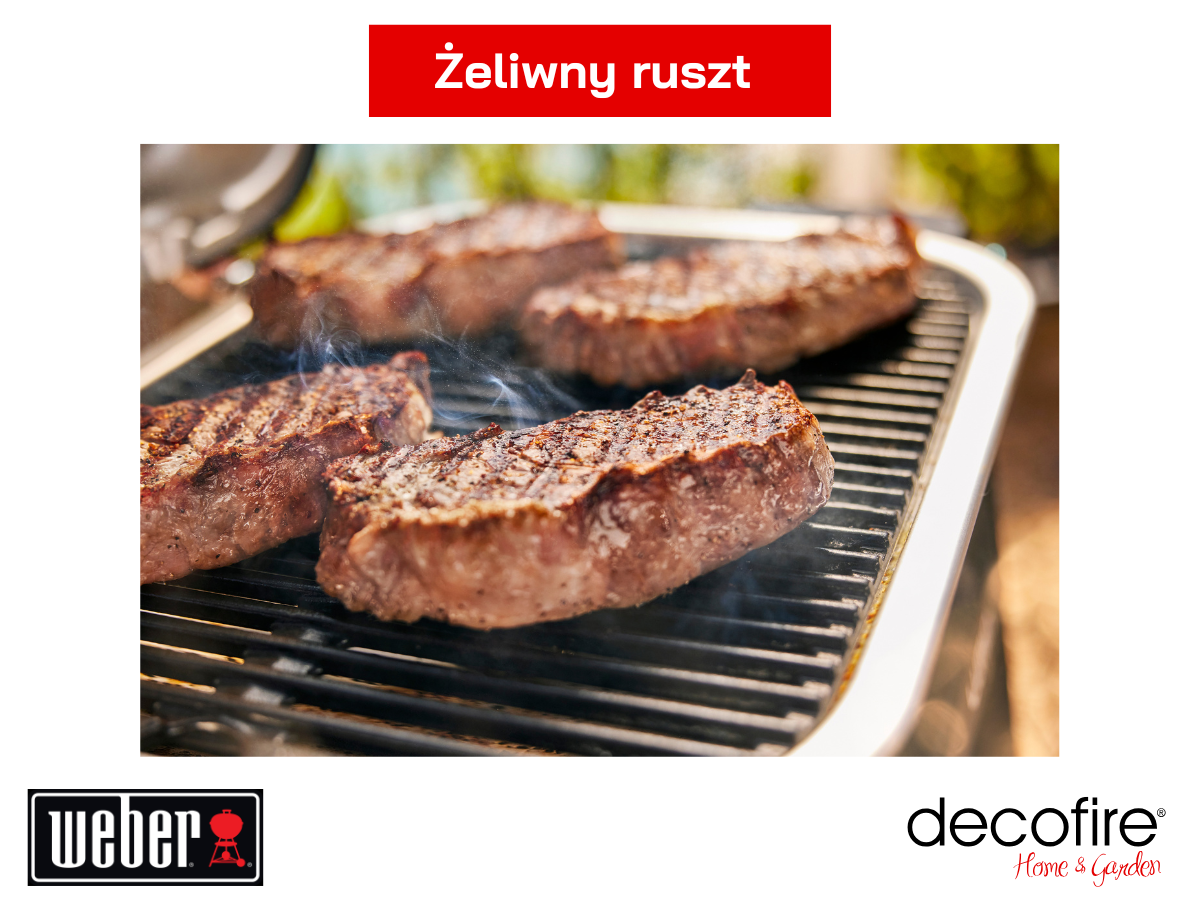 Ruszt żeliwny pokryty emalią porcelanową