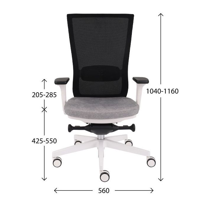 Grospol Fotel biurowy Marti WS chrome tkanina Hygge - 8 kolorów