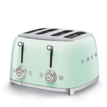 Toster na 4 kromki - 4 kieszenie Smeg Pastelowa zieleń (TSF03PGEU)