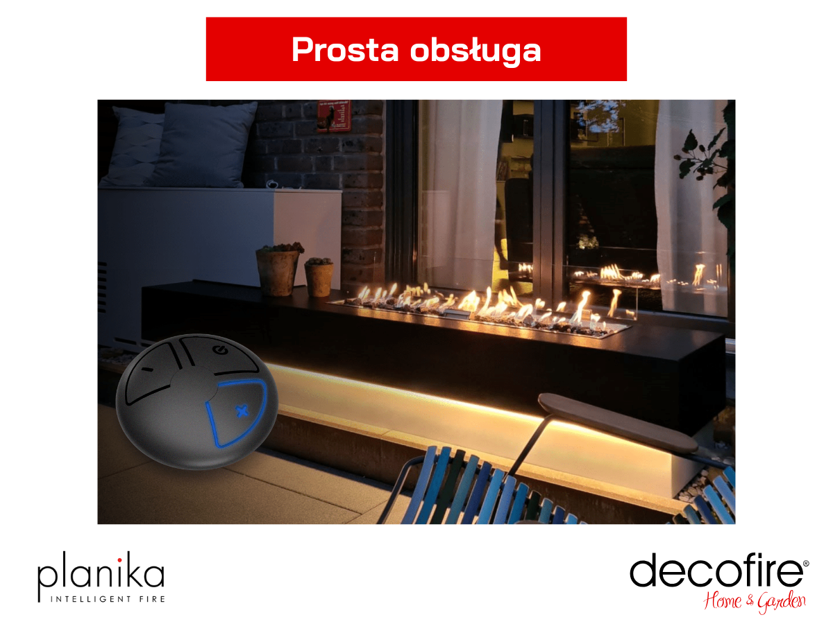 Prosta obsługa – zdalne sterowanie kominkiem
