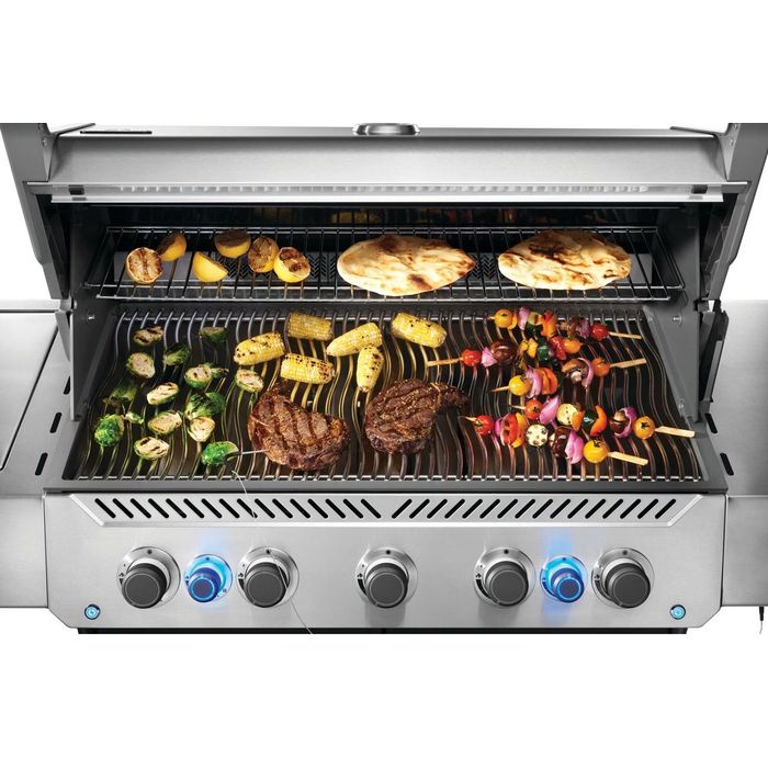 Grill gazowy Napoleon Prestige 665 z palnikiem rożna i palnikiem bocznym Sizzle Zone (P665VRSIBPSS-PL)