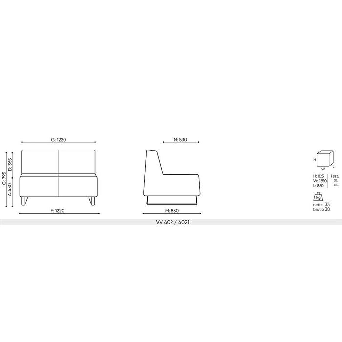 Sofa VOO VOO VV 4021 Bejot