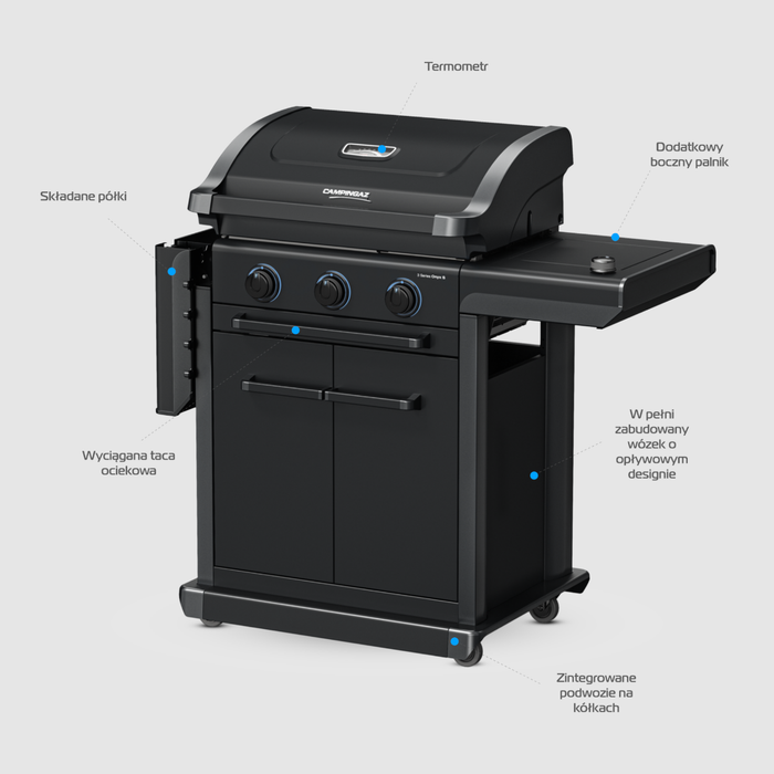 Grill gazowy Campingaz Series Onyx 3 S (2204785)