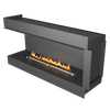 Biokominek Planika FLA 4+ 1190 mm + Forma 1500 Fireplace 