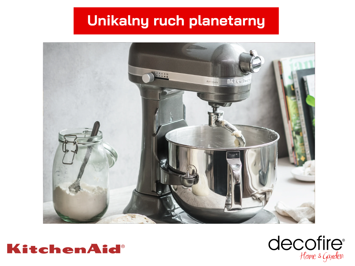 Unikalny ruch planetarny miksera Artisan 7 Medallion Silver