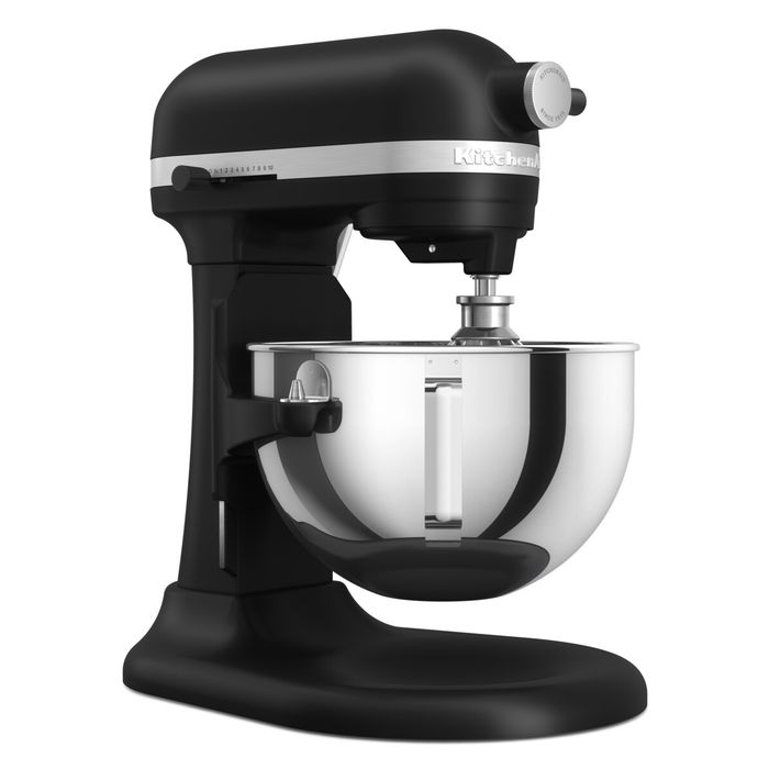 Mikser stojący 5,2 l z podnoszoną dzieżą KitchenAid Heavy Duty, Matte Black (5KSM55SXXEBM)