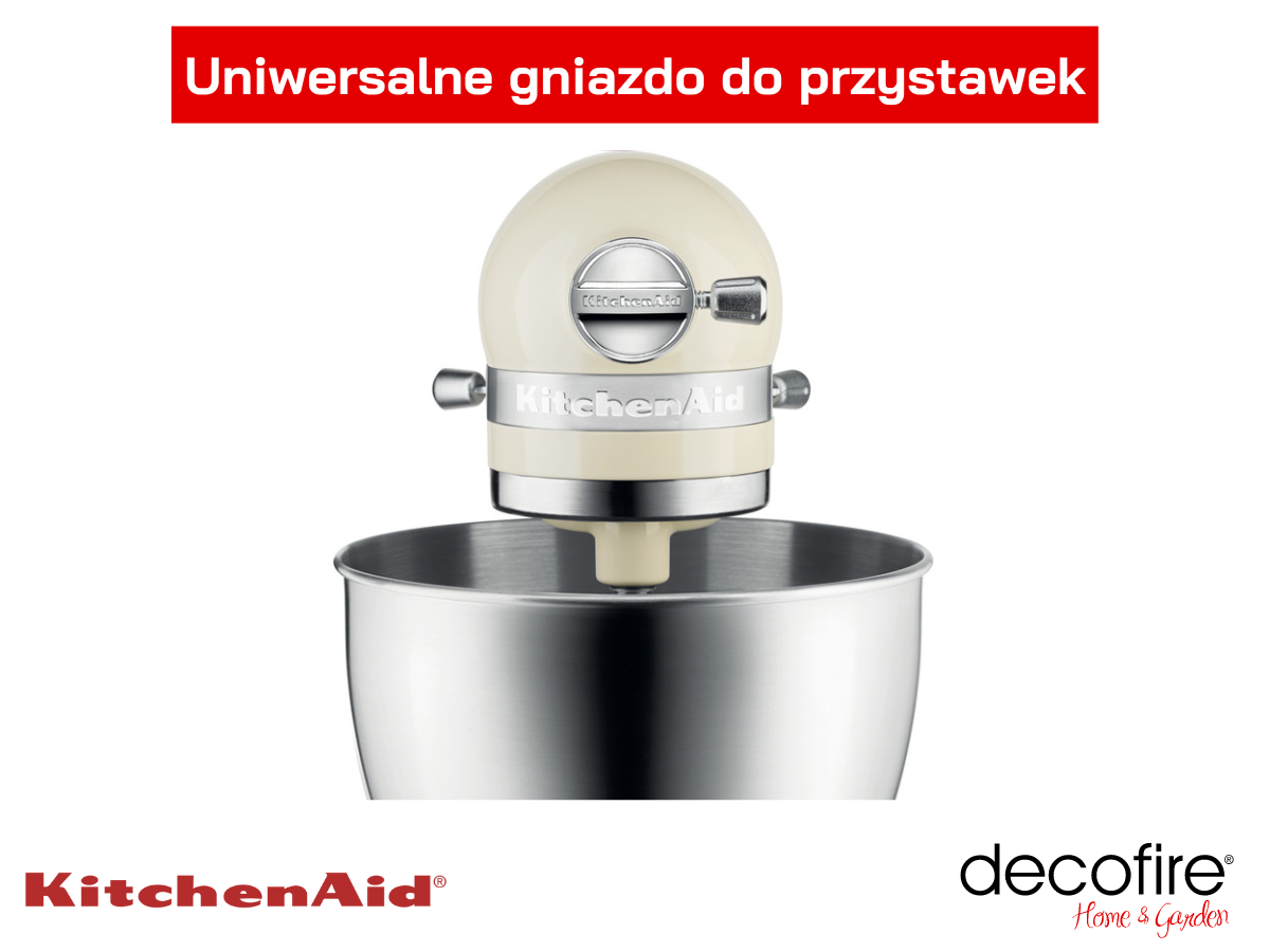 Uniwersalne gniazdo na dodatkowe przystawki w mikserze Mini Almond Cream 