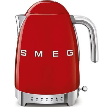 Czajnik z regulacją temperatury 1,7L  50's style Czerwony Smeg (KLF04RDEU)