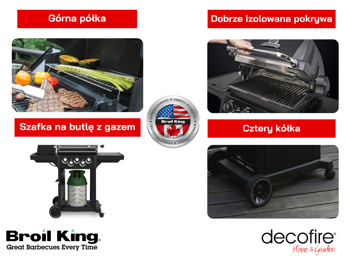 Dodatkowe udogodnienia w grillu Broil King Royal 390 Shadow