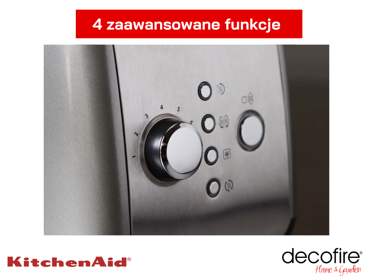 7 stopni pieczenia w tosterze 2 Contour Silver KitchenAid