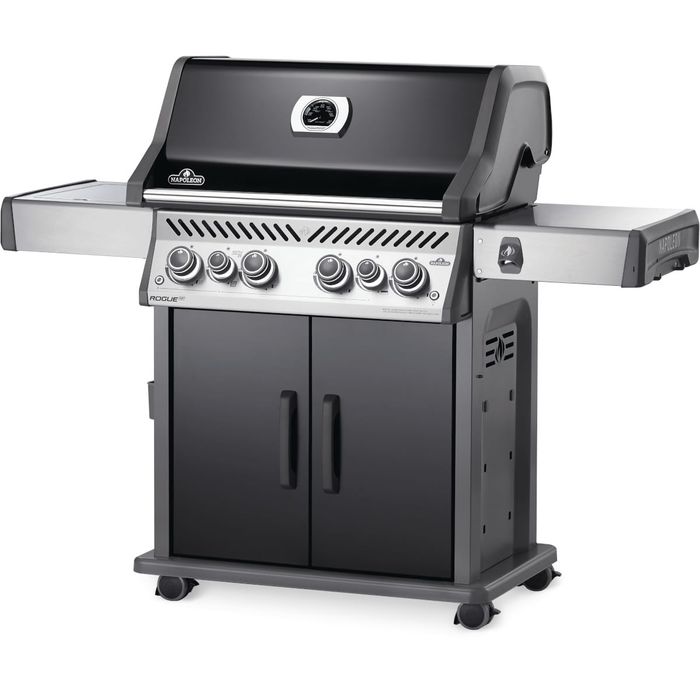 Grill gazowy Napoleon Rogue SE 525 RSIB z palnikiem bocznym na podczerwień, black 