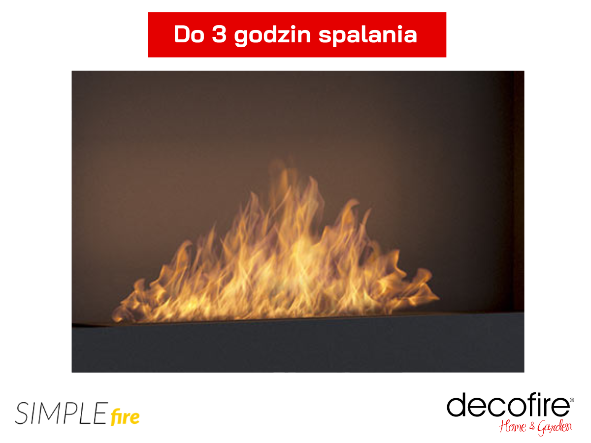 Biokominek Simple Fire BLACKBOX 910 efektowny płomień