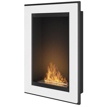 Biokominek wiszący Simple Fire FRAME 550 biały 550x790 mm