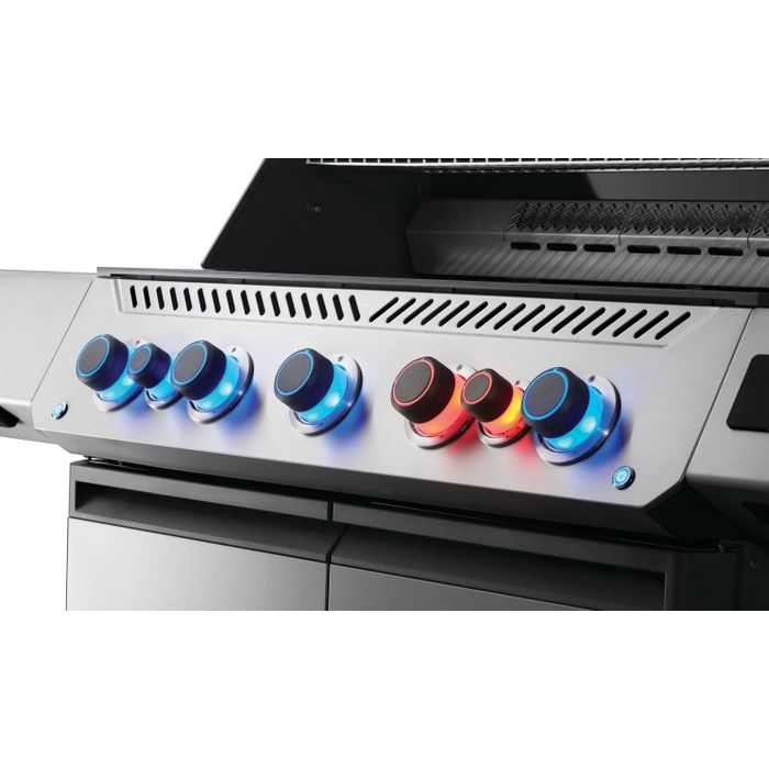 Grill gazowy Napoleon Prestige 665 Connected RSIB z palnikiem rożna i palnikiem bocznym Sizzle Zone WIFI (P665VXRSIBPSS-PL)