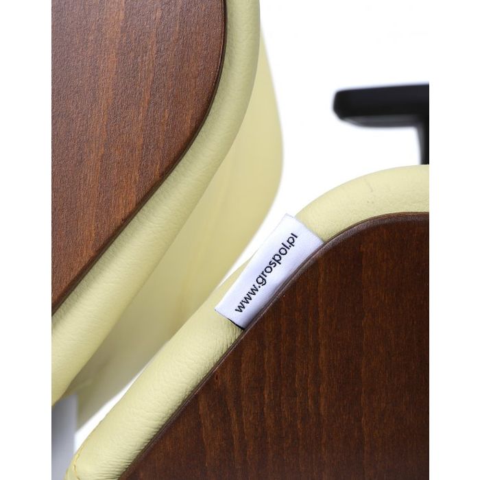 Grospol Fotel biurowy Moon Wood chrome tkanina Fame - 6 kolorów