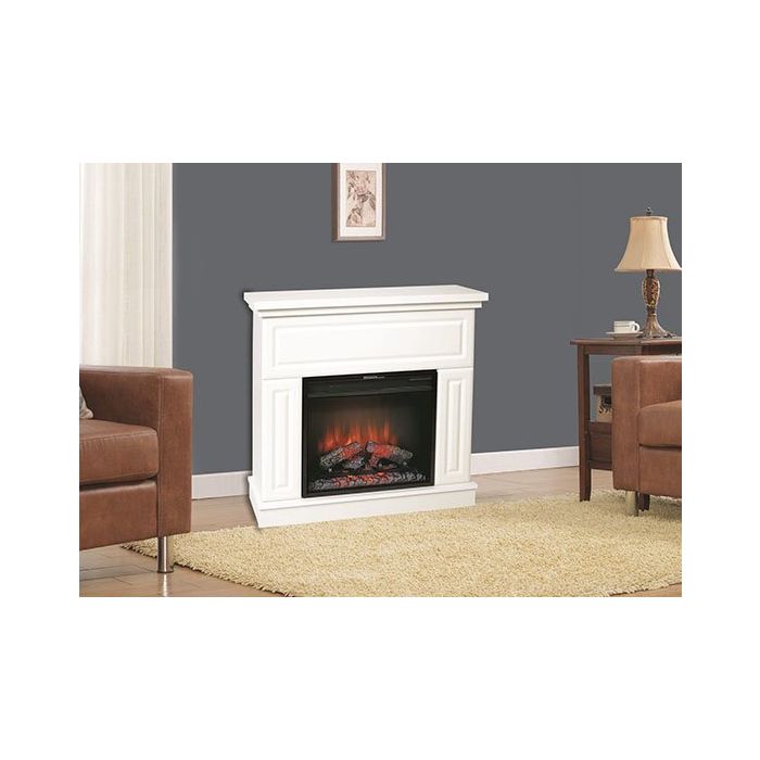 Classic Flame kominek elektryczny Kemi Biały 