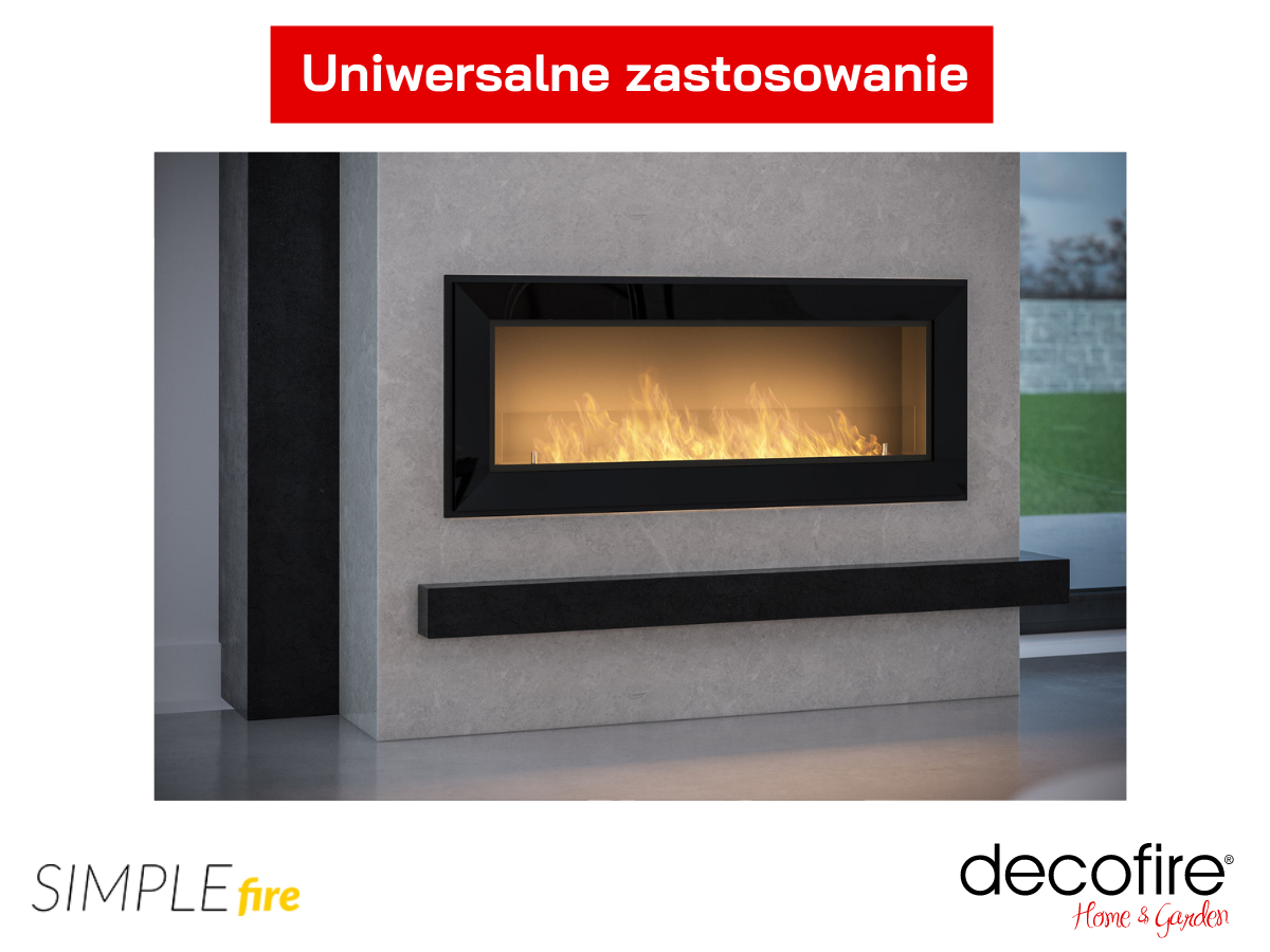 Uniwersalne zastosowanie biokominka Simple Fire FRAME 1200