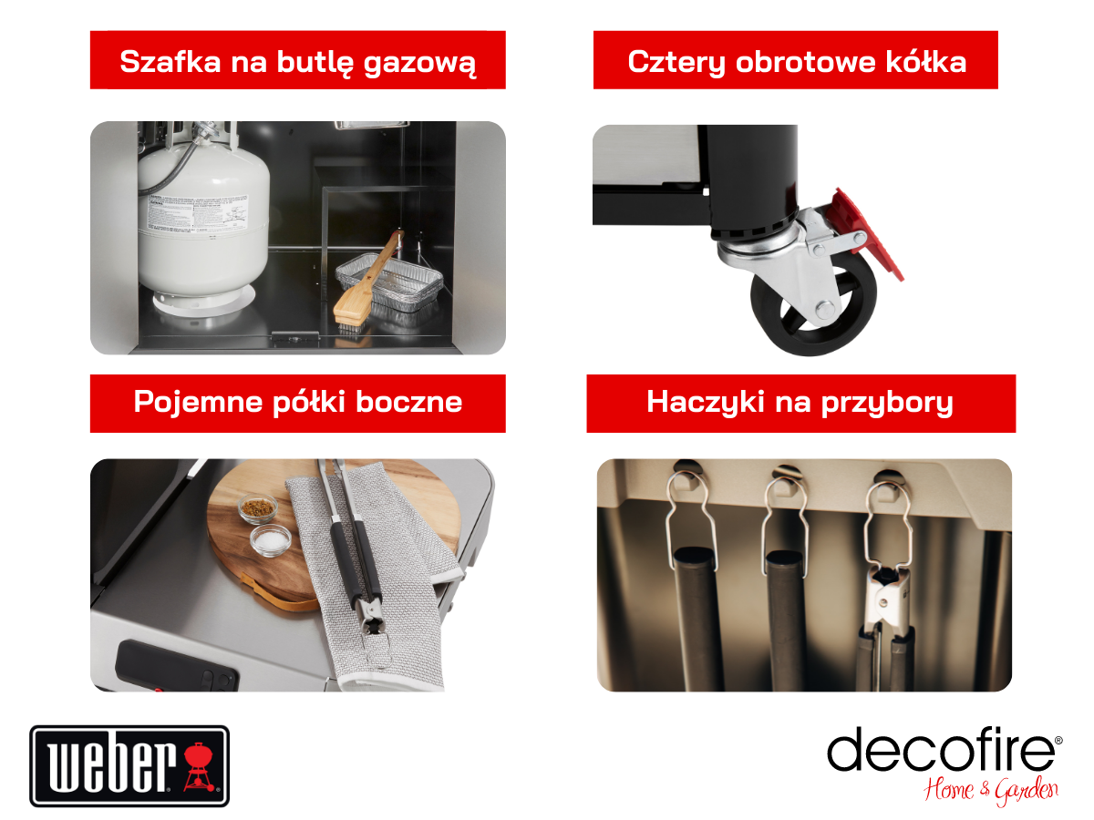Dodatkowe cechy grilla gazowego Weber Genesis SX-325s