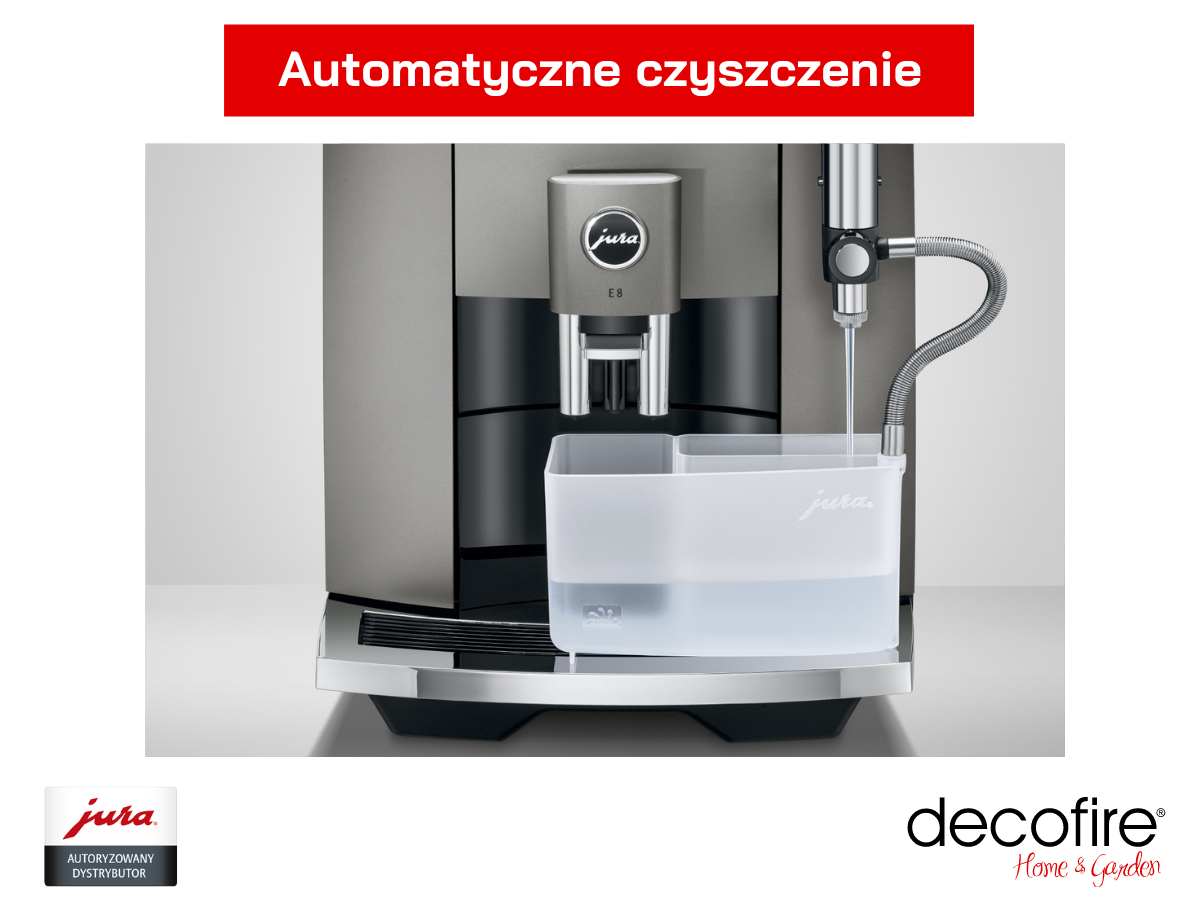 Ekspres Jura E8 Dark Inox (EB) automatyczne czyszczenie systemu mleka One Touch