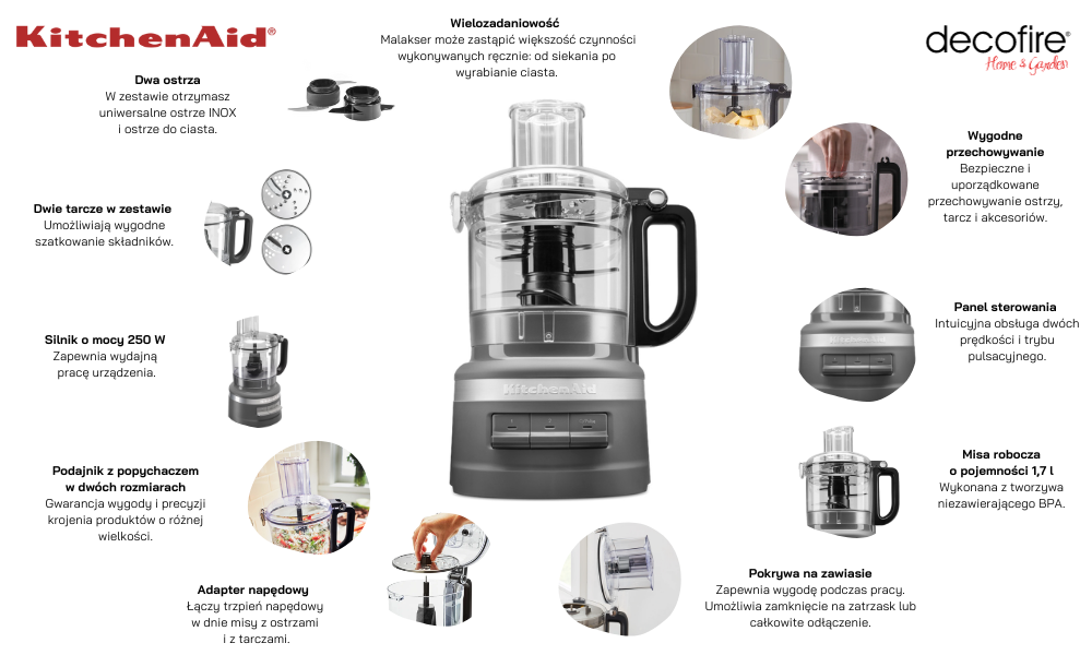 Malakser 1,7 l Charcoal Grey KitchenAid