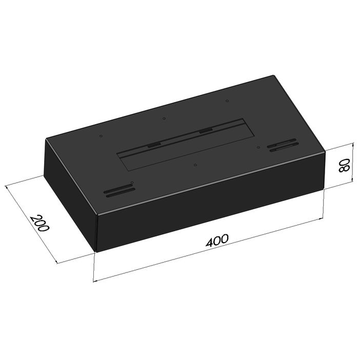 Wkład palenisko do kominka tradycyjnego Simple Fire SIMPLEBOX 400