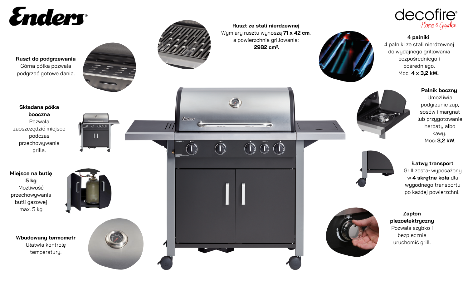 Grill gazowy Enders Chicago 4 K