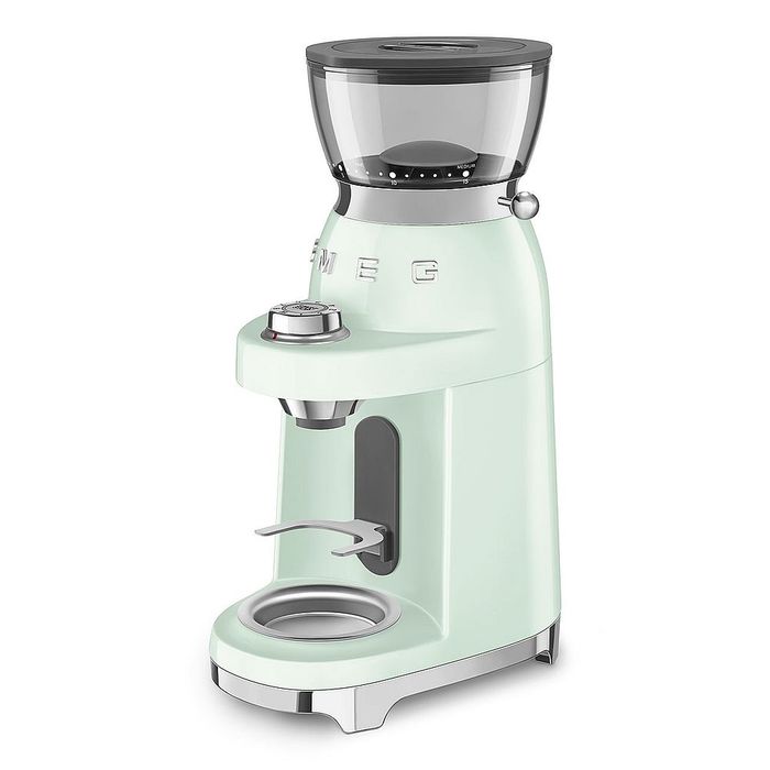 Elektryczny młynek do kawy Pastelowa zieleń Smeg (CGF03PGEU)
