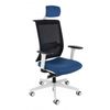 Fotel biurowy Grospol Level WS HD WHITE tkanina Medley - 12 kolorów