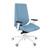 Grospol Fotel biurowy Moon W white tkanina Hygge - 8 kolorów