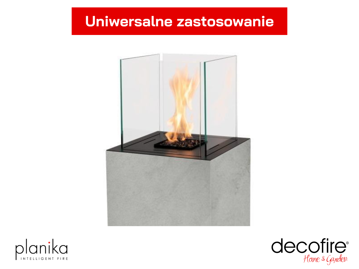 Biokominek Porto Kreta Planika - uniwersalne zastosowanie