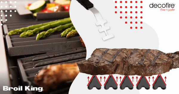 Ułożenie rusztów w grillach Broil King pod kątem – jedyne grille na świecie z takim rozwiązaniem