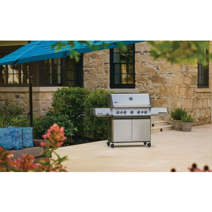 Grill gazowy Napoleon Prestige 665 z palnikiem rożna i palnikiem bocznym Sizzle Zone (P665VRSIBPSS-PL)