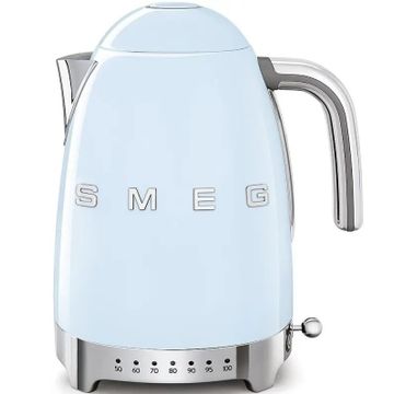 Czajnik z regulacją temperatury 1,7L  50's style Pastelowy błękit Smeg (KLF04PBEU)