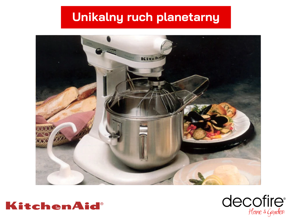 Unikalny ruch planetarny w mikserze Heavy Duty 5 White