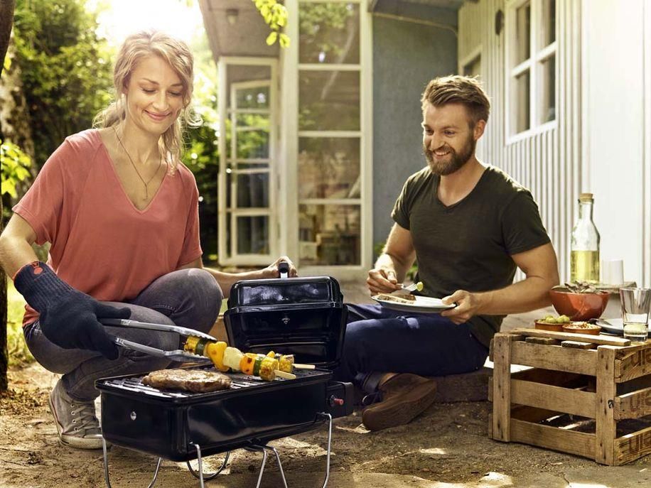 Walizkowy grill węglowy